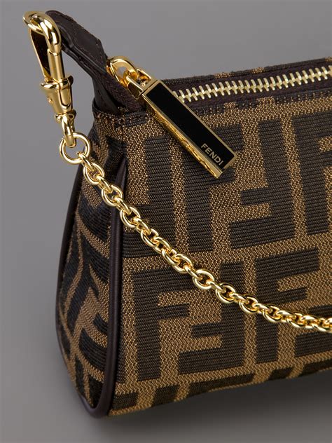 fendi brown monogram bag|fendi small bag monogram.